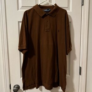 Men’s Polo by Ralph Lauren polo. Brown short sleeve, 2X Big